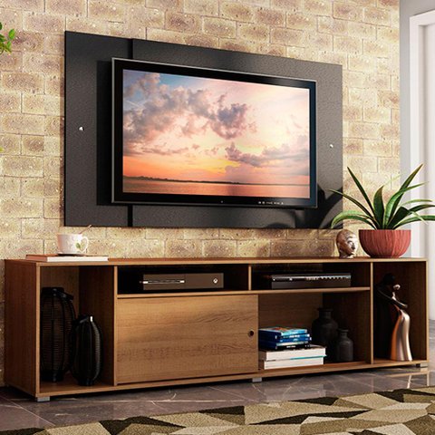 Rack Madesa Cancun e Painel para Tv até 58 Polegadas 5z8n