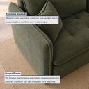 Ver imagem 5 de Sofá Cama Retrátil e Reclinável 3 Lugares 200cm Pés em Madeira Doha