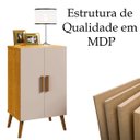 Ver imagem 5 de Armário Multiuso Sapateira Pés Retrô 2 Portas Carly Naturale/off White