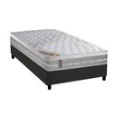 Ver imagem 1 de Cama Box Solteiro: Colchão Molas Ensacadas Castor Pocket Premium Gel + Base CRC Suede Gray(88x188)