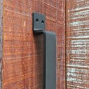 Ver imagem 5 de Puxador Duplo Colonial Industrial Rancho Sítio Aço Kronus Preto Fosco 300mm