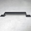 Ver imagem 3 de Puxador Duplo Colonial Industrial Rancho Sítio Aço Kronus Preto Fosco 300mm