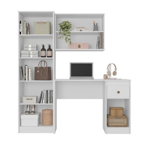 Mesa de Computador Escrivaninha Multiuso para Home Office