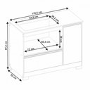 Ver imagem 4 de Balcão para Cooktop 5 Bocas Notável 1 Portas 1 Gavetão 3050