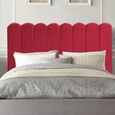 Ver imagem 1 de Cabeceira Estofada Alanis 160cm Queen Suede Vermelho