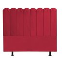 Ver imagem 3 de Cabeceira Estofada Alanis 160cm Queen Suede Vermelho