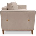 Ver imagem 2 de Sofa Balli 2 Lugares 170cm Pes Madeira Linho 221 Areia Ezz Areia