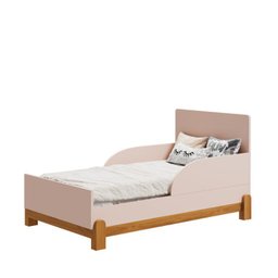 Quarto de Bebê Lótus com Guarda-roupa 4 Portas, Cômoda com Porta e Berço Minicama Rosa Reller - 7
