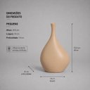 Ver imagem 3 de Garrafa Cristal Pequena Vaso Decorativo de Cerâmica para Sala e Mesa Dunas