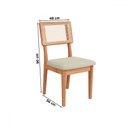 Ver imagem 2 de Cadeiras Kit 2 Cadeiras 100% Mdf Freijo/cesare Escuro - Dalla Costa