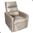 Ver imagem 2 de Poltrona Reclinável Villa Aurora com Reclinação Manual Suede Bege Matrix 110kg