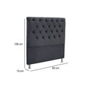 Ver imagem 2 de Painel de Cama Box Estofada Solteiro Embaixatriz Plus Suede Marrom Chocolate - Simbal