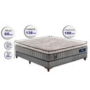 Ver imagem 2 de Cama Box Casal + Colchão Molas Ensacadas Cama Inbox com Euro Pillow Frost ThermoGel 138x188x60