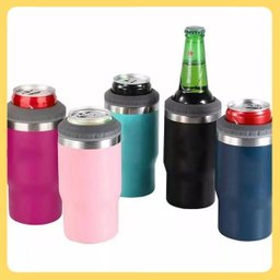 Copo Térmico Long Neck Cerveja Latinha Latão Litrinho Preto - 4