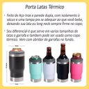 Ver imagem 3 de Copo Térmico Long Neck Cerveja Latinha Latão Litrinho Preto