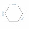 Revestimento Atlas Hexagonal - Liquen - Om-15640 Atlas Liquen Hexagonal Caixa com 1,03m² - 3