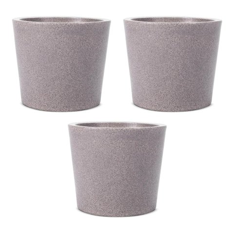 Kit 3 Vasos Reto Badi Pedra 28 Terrano