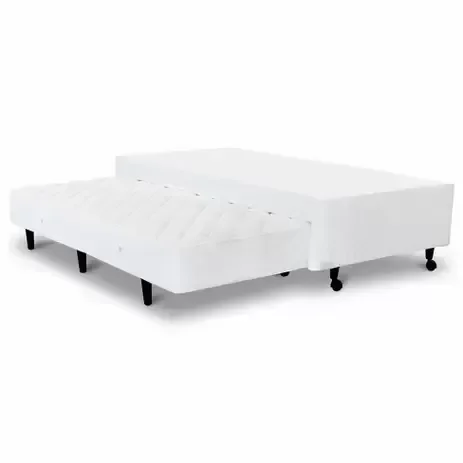 Ver imagem 6 de Cama Box Base Casal com Auxiliar Semi Ortopedica Poliester:preto