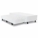 Ver imagem 6 de Cama Box Base Casal com Auxiliar Semi Ortopedica Poliester:preto