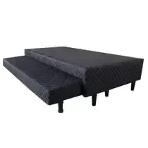 Ver imagem 7 de Cama Box Base Casal com Auxiliar Semi Ortopedica Poliester:preto
