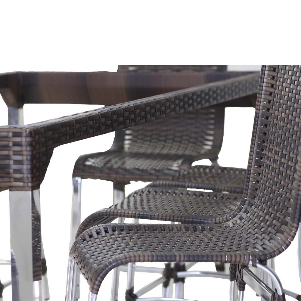 Conjunto de Cadeiras e Mesa de Jantar Haiti - Argila - 2
