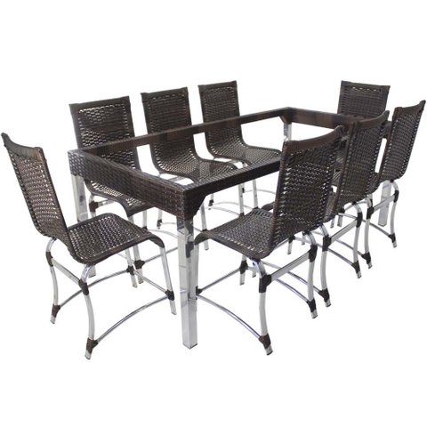 Conjunto de Cadeiras e Mesa de Jantar Haiti - Argila