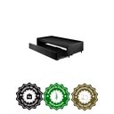 Ver imagem 6 de Bicama Box para Dois Colchões Solteiro 88x188 Suede