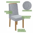 Ver imagem 7 de Conjunto Mesa Aries com Tampo 6 Cadeiras Astrid Móveis Lopas