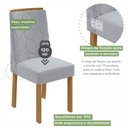 Ver imagem 6 de Conjunto Mesa Aries com Tampo 6 Cadeiras Astrid Móveis Lopas