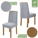 Ver imagem 5 de Conjunto Mesa Aries com Tampo 6 Cadeiras Astrid Móveis Lopas