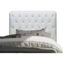 Ver imagem 2 de Cabeceira Paris 195 Para Cama King Corino Branco JS Móveis