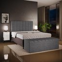 Ver imagem 6 de Calçadeira Recamier Baú para Cama de Casal King Dália 195x50 Cm W01 Linho Cinza Escuro - Lyam