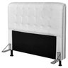 Cabeceira Califórnia 195 Para Cama King Corino Branco JS Móveis - 1