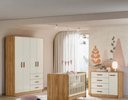 Ver imagem 1 de Dormitório Infantil Pérola Guarda Roupa, Cômoda e Berço