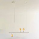 Ver imagem 2 de Pendente Lustre Haven 3 Lampadas para Sala Salao Cozinha e Comercio - Branco