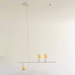 Pendente Lustre Haven 3 Lampadas para Sala Salao Cozinha e Comercio - Branco - 2