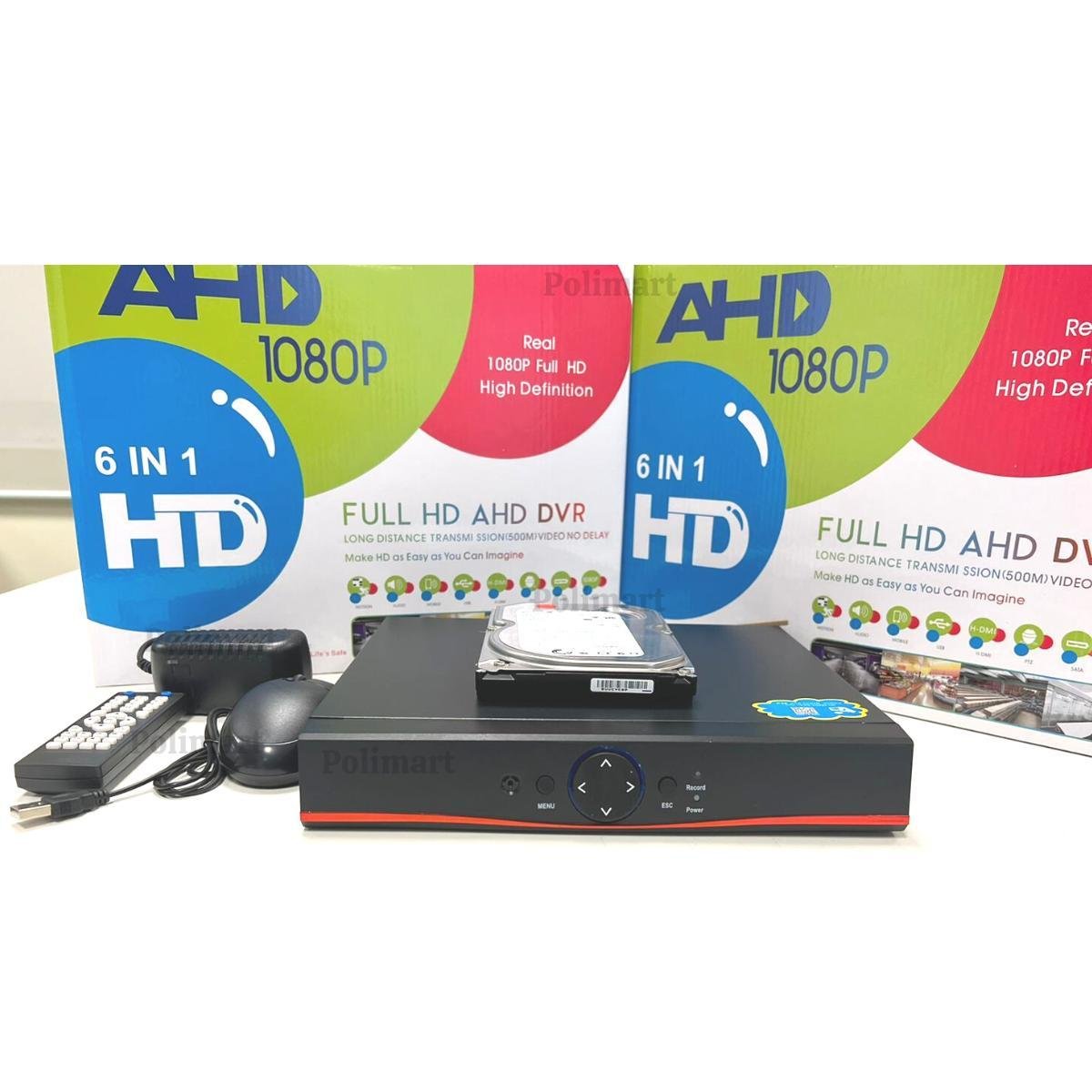 Dvr 8 Canais + Hd 500gb Gravador Full Hd1080p App Xmeye 6x1 - 7