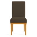 Ver imagem 3 de Kit 6 Cadeiras de Jantar Brisa Veludo Base de Madeira - Pallazio Cor Marrom