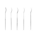 Ver imagem 2 de Kit Limas Diamantada Profissional Rifflers (Curvas) 140mm C/ 5 Peças - #400