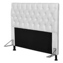 Ver imagem 1 de Cabeceira Cristal 195 Para Cama King Corino Branco JS Móveis