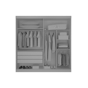 Ver imagem 3 de Guarda Roupa Solteiro 2 Portas Espelhadas 3 Gavetas 100% Mdf São Paulo - Leifer: Branco