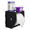 Suporte Acrílico Porta Papel Higiênico de Parede Preto - 6