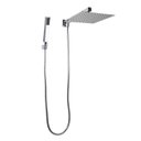 Ver imagem 2 de Ducha Inox 25x25 Cm com Desviador e Chuveirinho de Mão em Abs