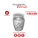 Ver imagem 2 de Porta Algodão e Cotonete para Banheiro Essence Delicate Branco Durín