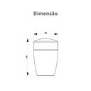 Ver imagem 3 de Porta Algodão e Cotonete para Banheiro Essence Delicate Branco Durín