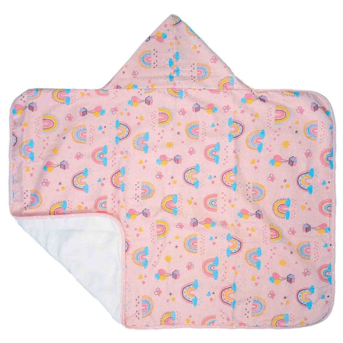 Toalha de Banho Bebe C/ Capuz Bublim C/forro Petit: Arco Íris