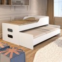 Ver imagem 2 de Cama Com Auxiliar Elis Basoto Brasil Branco