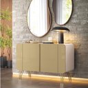 Ver imagem 3 de Buffet Benvenuto Champanhe Off White - Hb Móveis
