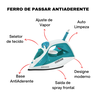 Ferro Passar Roupa Vapor Blackdecker Base Antiaderente Elétrico 110/127v Fx2100 1200w - 4
