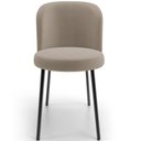 Ver imagem 5 de Kit 2 Cadeiras Sala de Jantar Estofada Gavi L02 Bouclê Bege - Lyam Decor